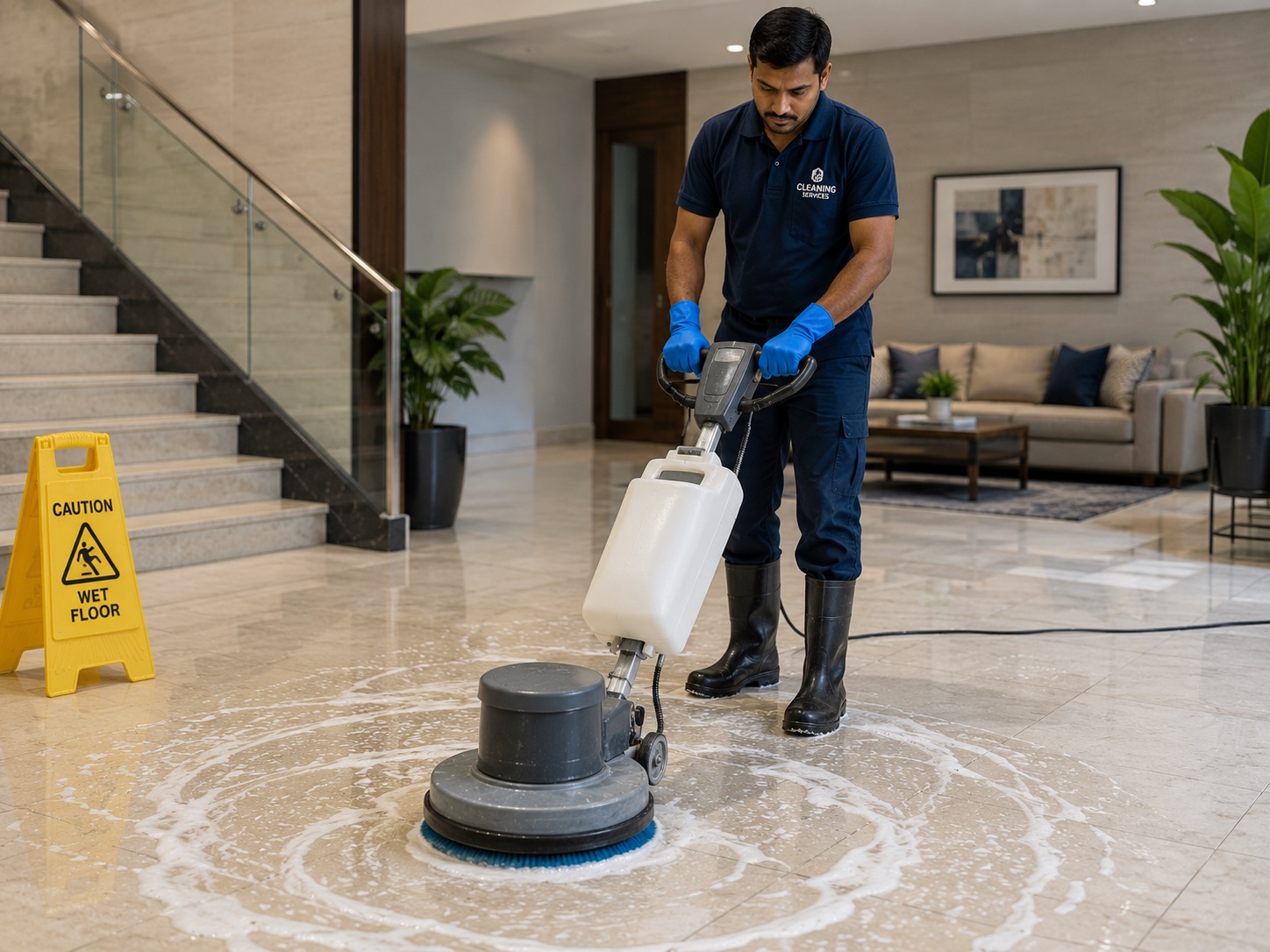 Floor Scrubbing