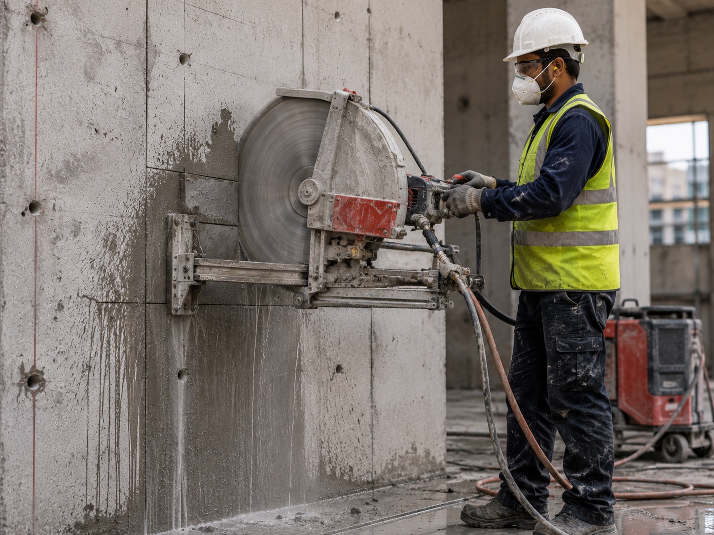 Wall Saw Cutting